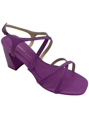INTENTIONALLY BLANK Leather Strappy Heeled Sandals Naples Violet - Medium